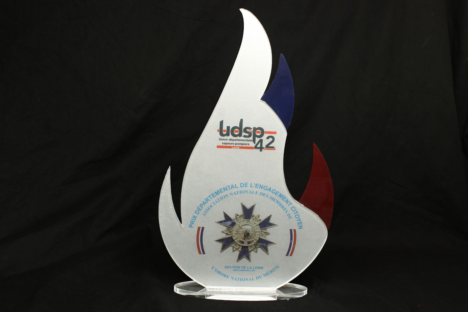 Trophée plexiglas impression numérique 